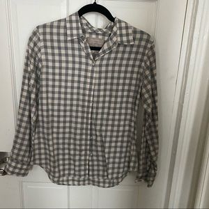 Gingham J. Crew button down